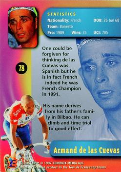 1997 Eurostar Tour de France #78 Armand de las Cuevas Back